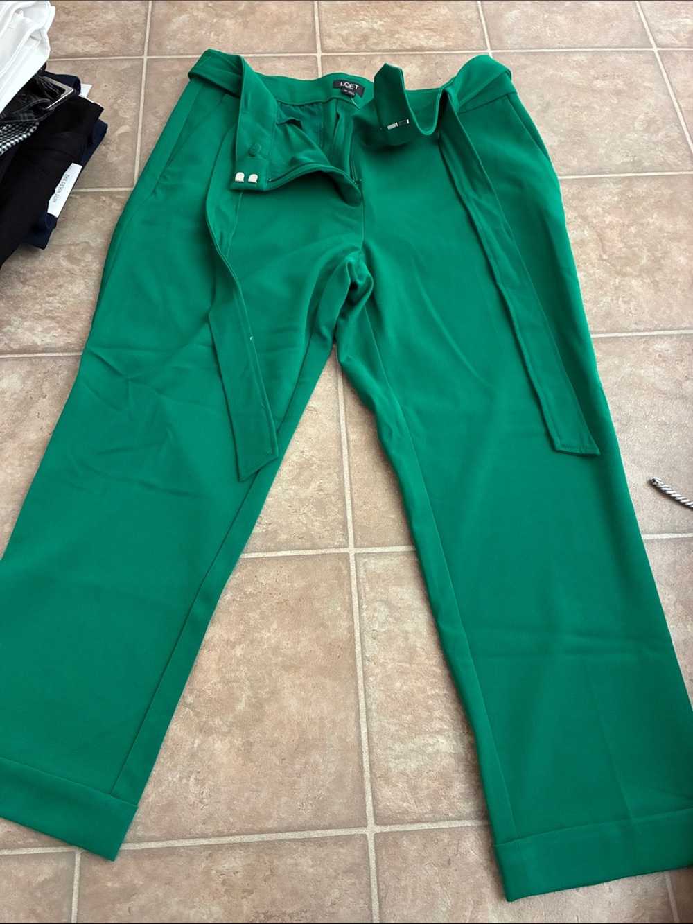 LOFT | Pants & Jumpsuits | Loft Emerald Green Tiewaist Dress Pants For Men